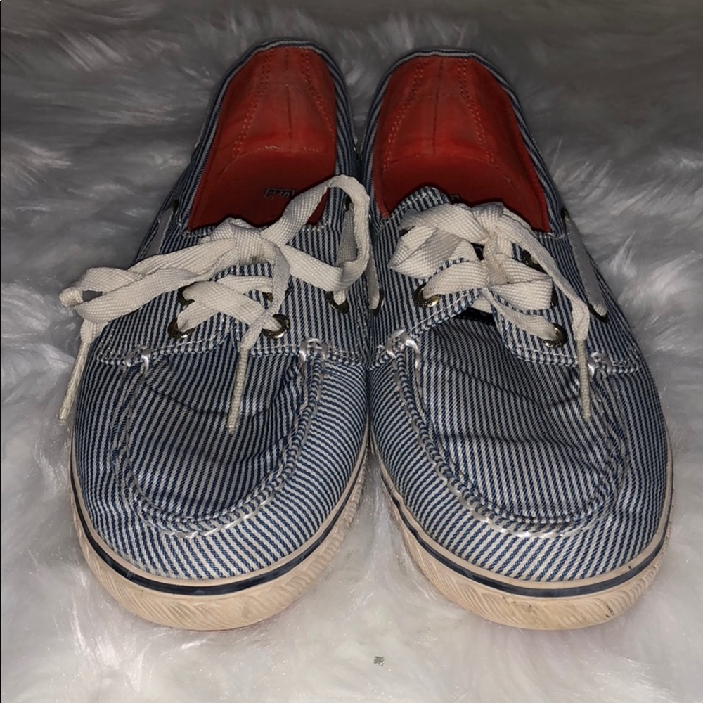 SPERRY TOP-SIDER Cruiser Blue/White Stripe Shoes - Picture 6 of 6